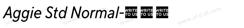 Aggie Std Normal字体转换